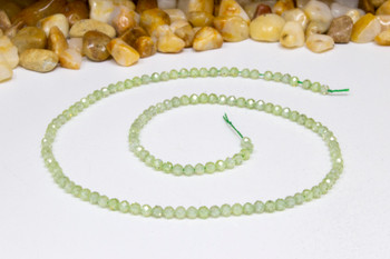 Zircon CZ AA Grade Polished Light Olive 3mm Faceted Round
