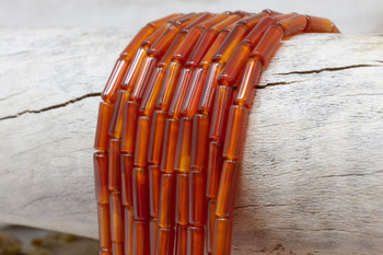 Carnelian Polished 4x13mm Tube