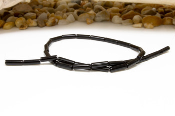 Black Onyx Polished 4x13mm Tube