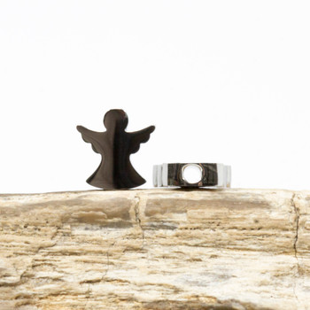 Stainless Steel 9x10mm Angel Bead
