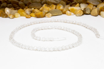 Crystal Quartz 64 Cut A Grade Polished 4mm Faceted Round