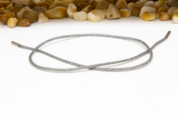 Gunmetal - 1.5mm Nylon Chinese Knotting Cord with End Caps - Bracelet