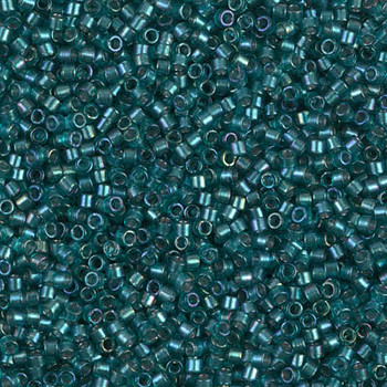 Delicas Size 11 Miyuki Seed Beads -- 1769 Teal / Sparkling Aqua Green Lined