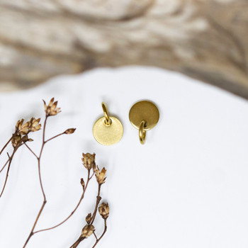 Gold Plated Stainless Steel 6mm Disc Charm