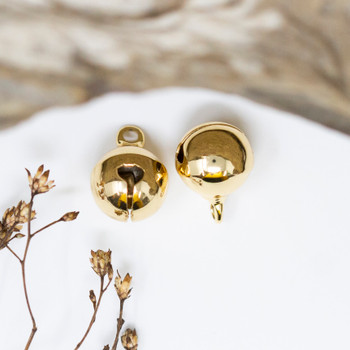 18k Gold Plated 10mm Bell Charm