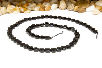 Black Spinel Polished 6mm Faceted Coin
