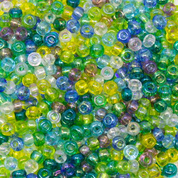 Size 8 Czech Seed Beads -  869 Dutch Florals