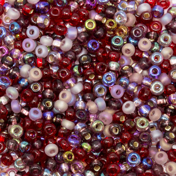 Size 8 Czech Seed Beads -  1161 Very Berry Berry