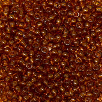 Size 8 Czech Seed Beads -  165 Light Smoke Topaz