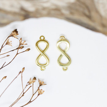 Gold Plated 17x7mm Infinity Link