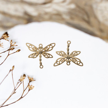 Gold Plated 13x15mm Dragonfly Link