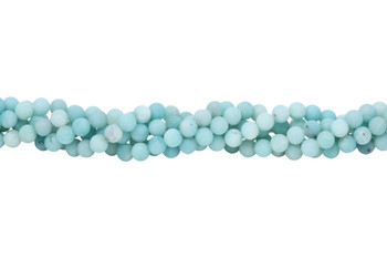 Amazonite Deep Blue Matte 8mm Round