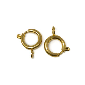 Gold Plated Stainless Steel 10mm Spring Clasp