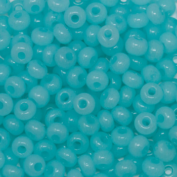 Size 6 Czech Seed Beads -- 1231 Light Cerulean Opal