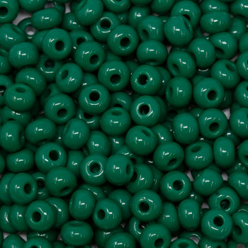 Size 6 Czech Seed Beads -- 194 Blue Green