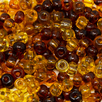 Size 6 Czech Seed Beads -- 156 Tortoise