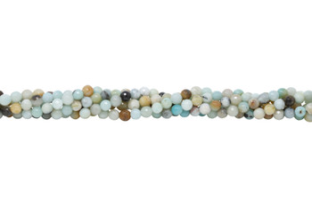 Amazonite Multi Color Polished 6mm Faceted Round