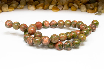 Unakite Polished 10mm Round
