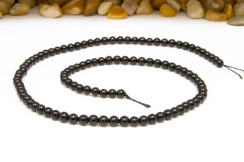 Black Tourmaline A Grade Polished 4mm Round