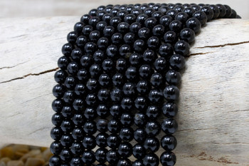 Black Tourmaline B Grade Polished 6mm Round