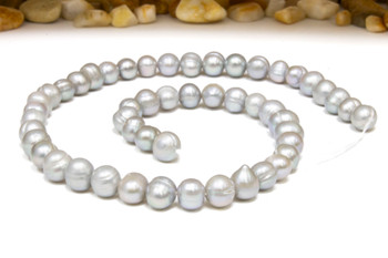 Freshwater Pearl Polished Silver 6-7mm Potato