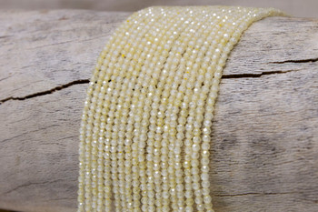 Zircon CZ AA Grade Polished Cream 2mm Faceted Round