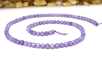 Zircon CZ AA Grade Polished Purple 4mm Faceted Round
