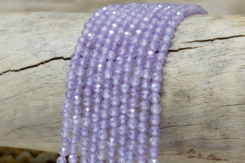 Zircon CZ AA Grade Polished Violet 4mm Faceted Round
