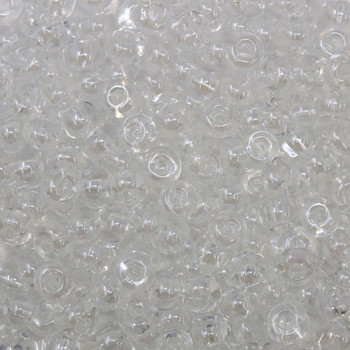 Size 6 Czech Seed Beads -- 420 Crystal Luster