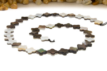 Tahitian Pearl Shell Polished 10mm Flower