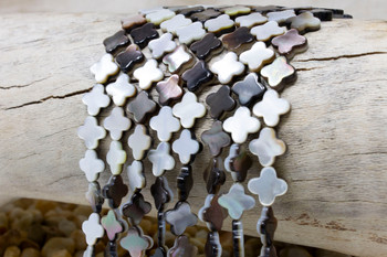 Tahitian Pearl Shell Polished 10mm Flower