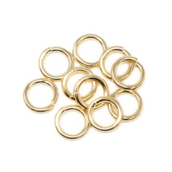 14K Gold Filled 6mm 18 Gauge Jump Rings - 10 Pieces