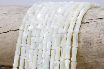 Mother of Pearl White Sea Shell 5x11mm Bamboo