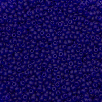 Size 11 Czech Seed Beads -- 140m Cobalt Matte