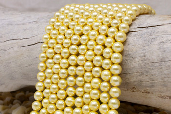 South Sea Shell Pearl Golden 8mm Round