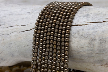 South Sea Shell Pearl Dark Brown 4mm Round