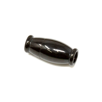 14x6mm Gunmetal Stainless Steel 3mm Magnetic Glue In Clasp