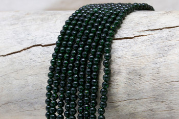 Green Goldstone Polished 3mm Round