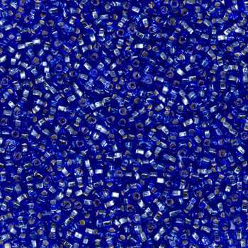 Size 11 Czech Seed Beads -- 29 Light Sapphire / Silver Lined