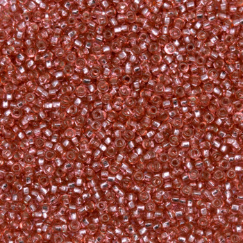 Size 11 Czech Seed Beads -- 1173 Rose / Silver Lined
