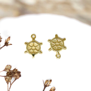 Gold Plated 7mm Helm Charm
