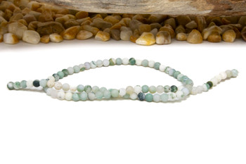 Tree Agate Matte 4mm Round