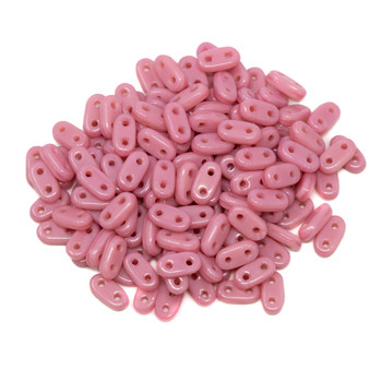 CzechMates® 2 Hole Bar Beads -- Coral Pink