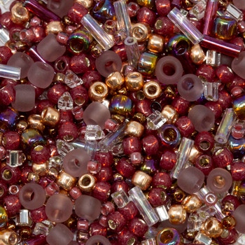 Toho Multi Shape / Color - Kokoro - Mauve Gold Mix