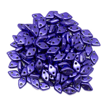 CzechMates® Diamond 2 Hole Beads -- Saturated Metallic Ultra Violet