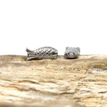 Stainless Steel 4.5x9mm Fish Bead