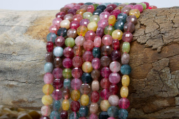 Jade Polished 6mm Tourmaline Color Faceted Coin