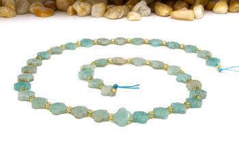 Amazonite Polished 8mm Faceted Clover / Quatrefoil