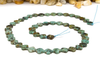 African Turquoise Polished 8mm Faceted Clover / Quatrefoil