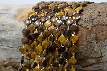 Tiger Eye Polished 8mm Faceted Clover